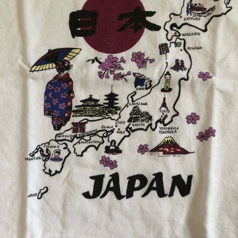 {brandy melville} jamie japan map shirt - Picture 4 of 4